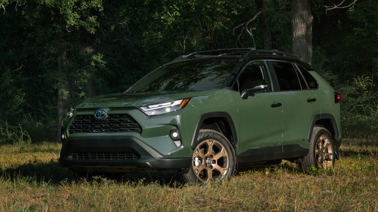 Toyota RAV4 Woodland Edition parked in a field