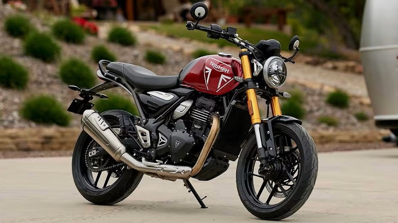 An official photo of the 2025 Triumph Speed 400