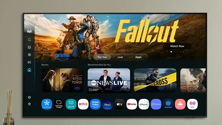 Promo image of the Samsung S85F OLED TV