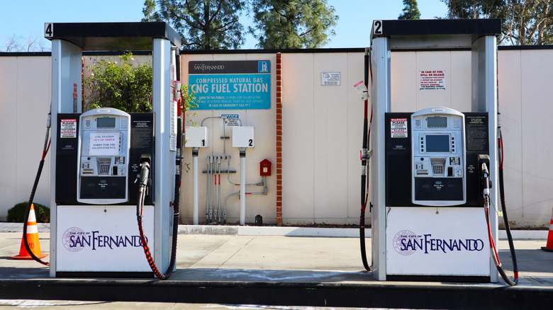CNG fuel station in California