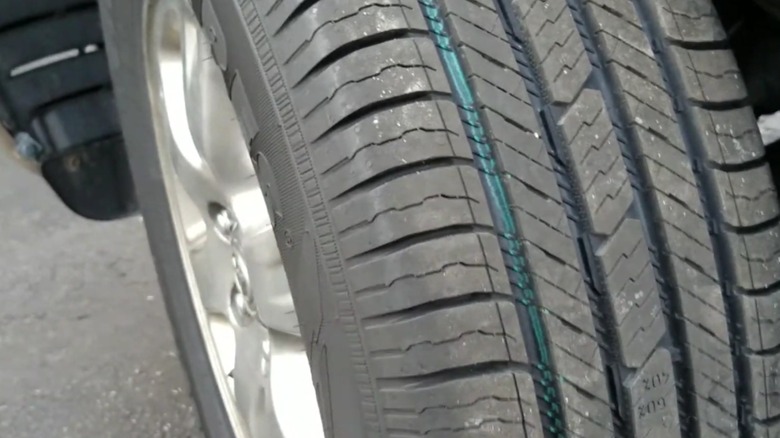 Nokian Tyres One on a vehicle's front wheel.