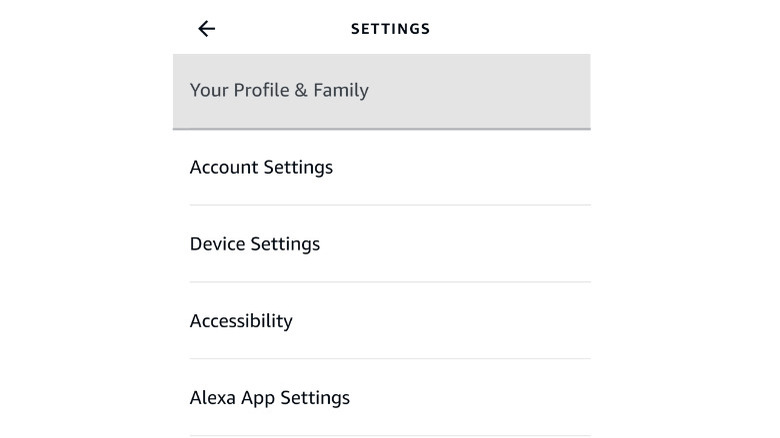 family profile screenshot