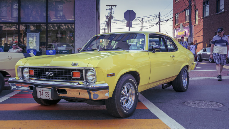 Chevrolet Nova parked on street