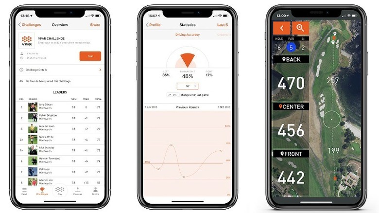 VPAR app screens