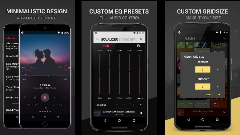 BlackPlayer EX features screens