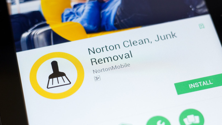 Norton Clean app installation page