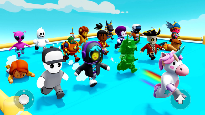 Stumble Guys characters starting race