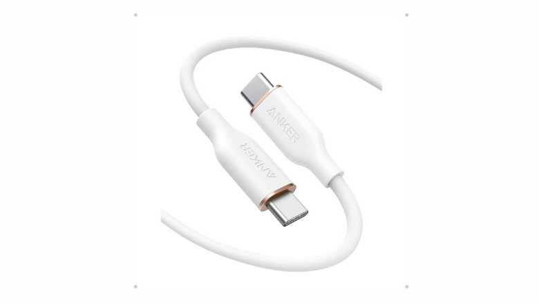 Anker PowerLine III Flow USB-C Cable in white color