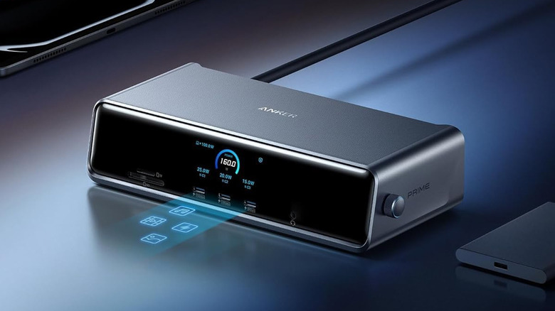 Anker Prime Docking Station with its built-in display.