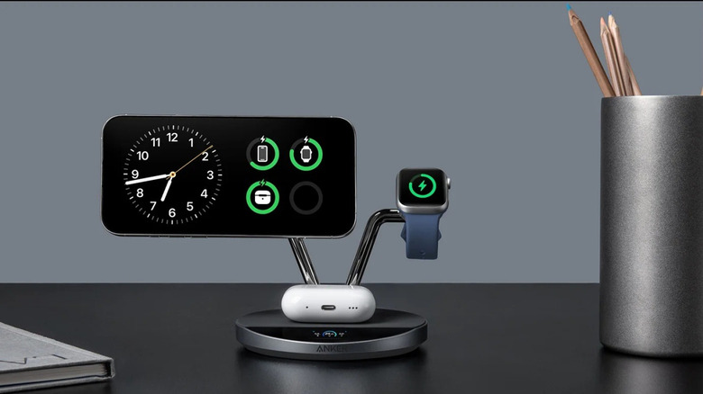 The Anker Prime Wireless Charging Station placed on a table