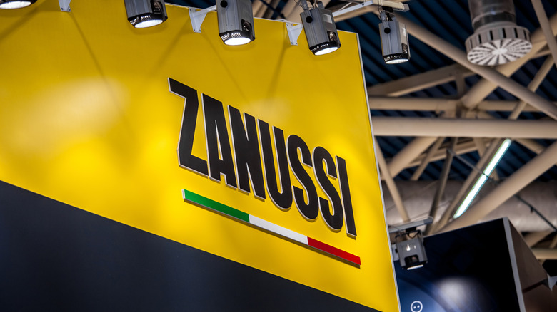 Zanussi logo at a trade show