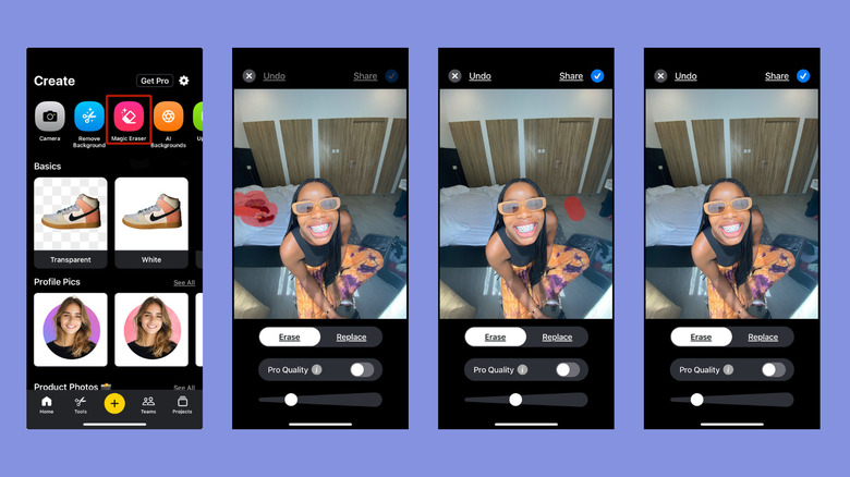 removing objects from photos with Pixelcut