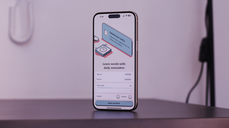 Vocabulary app on iPhone