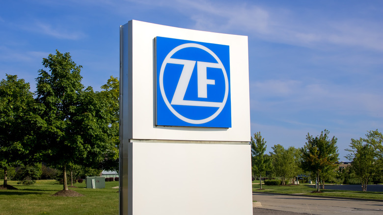 ZF logo on a signboard