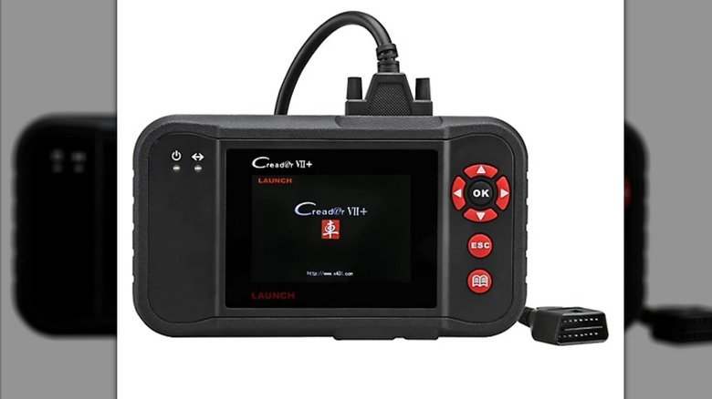 Wrightmaster OBDII scanner on a white background