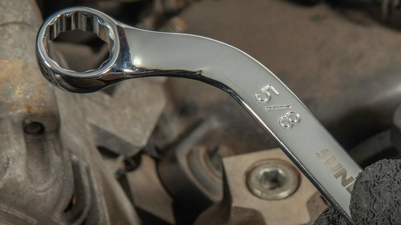 Close up on a moon wrench