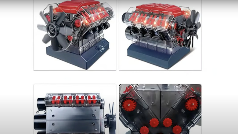 Mini v8 deals rc engine
