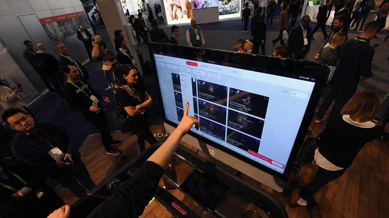 Peloton device at conference