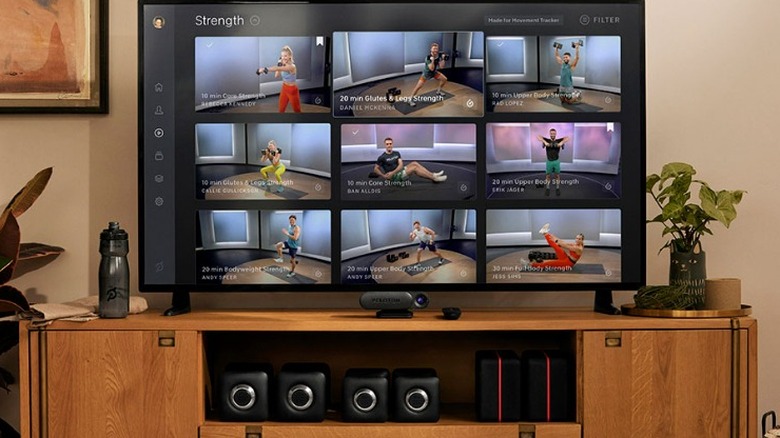 Peloton options on TV