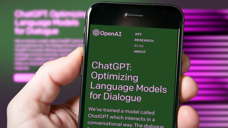 ChatGPT press release on OpenAI blog 
