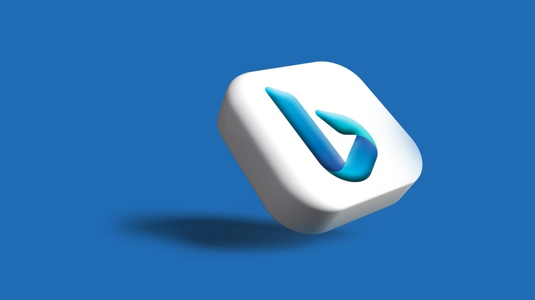 Bing logo against blue background