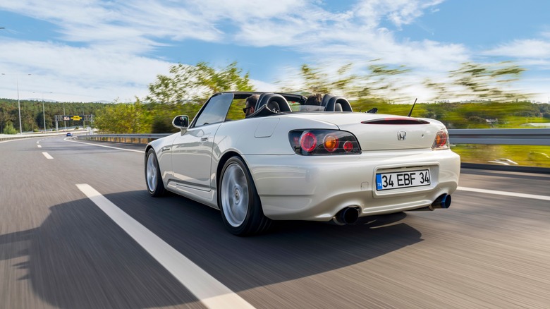 Honda S2000 highway driving