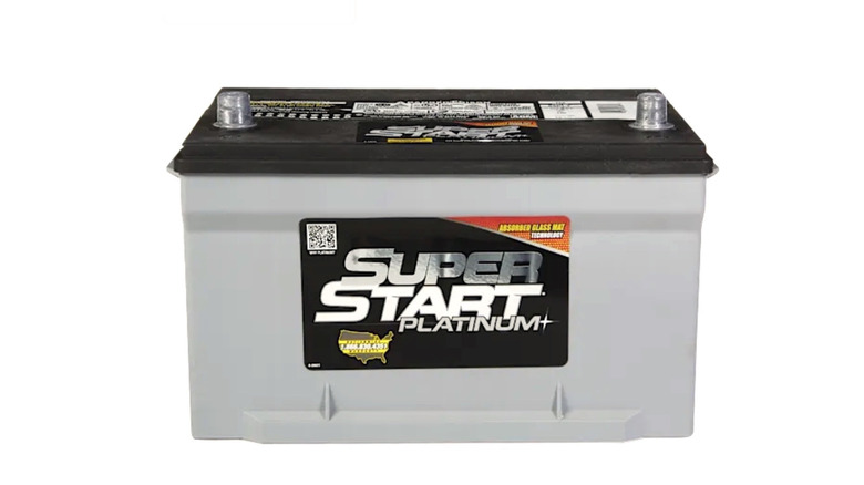 Picture showing Super Start car battery