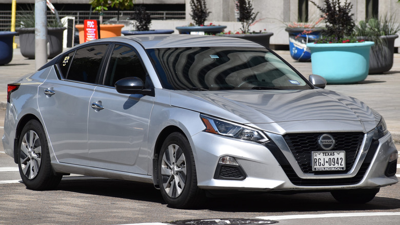 A Nissan Altima, one of America's most popular budget sedans from Nissan that comes equipped with a CVT