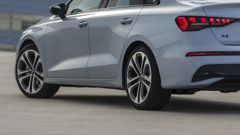 Rear 3/4 view of the Audi A3