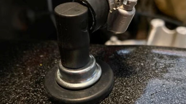 PCV valve on an engine