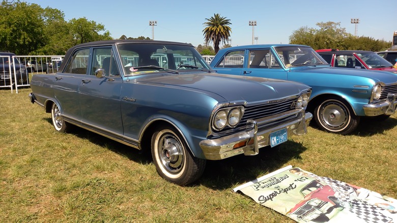 Old Chevy Nova at a car show