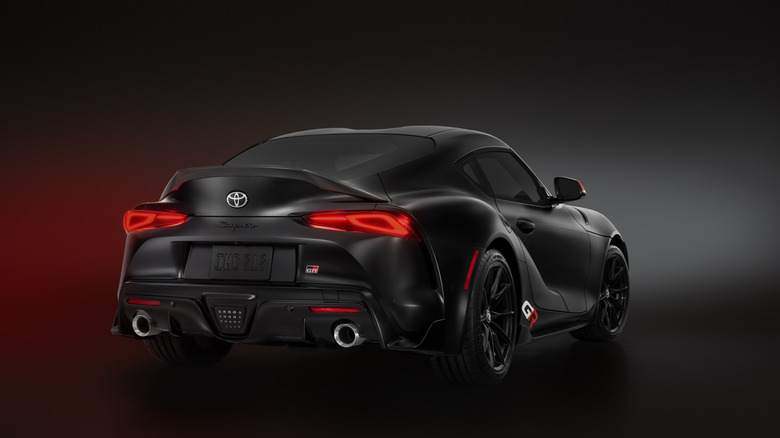 2026 Toyota GR Supra, studio picture, rear right 3/4 view