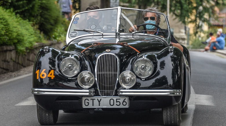 a 1950 Jaguar XK-120