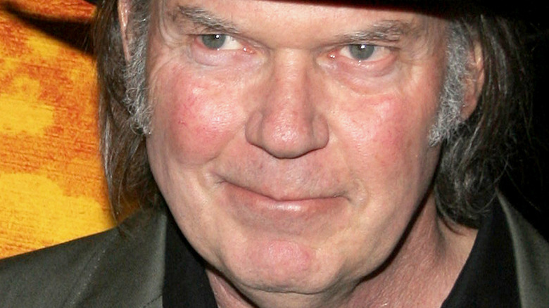 Neil Young smiling