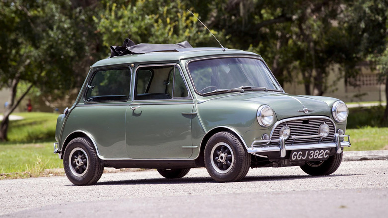 Paul McCartney Mini Cooper parked