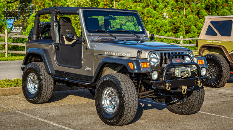 Jeep Wrangler parked TJ generation