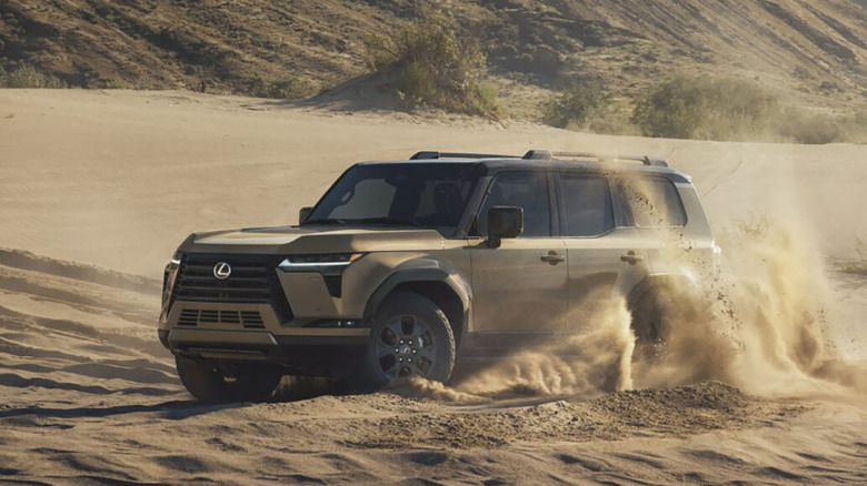 2026 Lexus GX off roading in desert