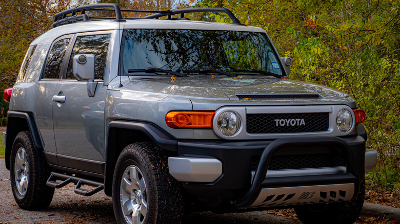 Gray Toyota FJ Cruiser