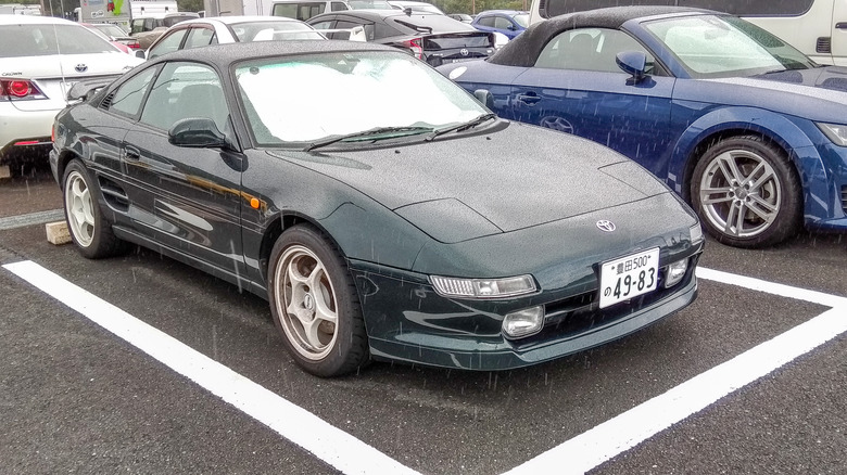 Toyota MR2 in parking lot