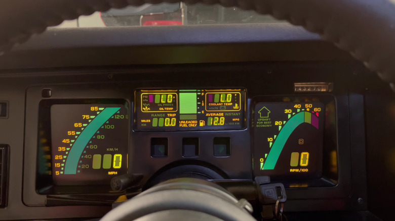 Chevrolet Corvette C4 digital LCD dashboard