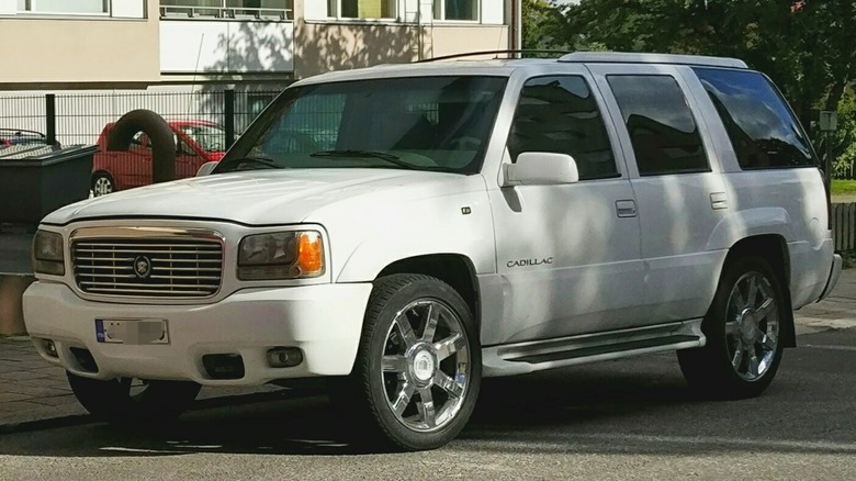 First generation Cadillac Escalade in the street