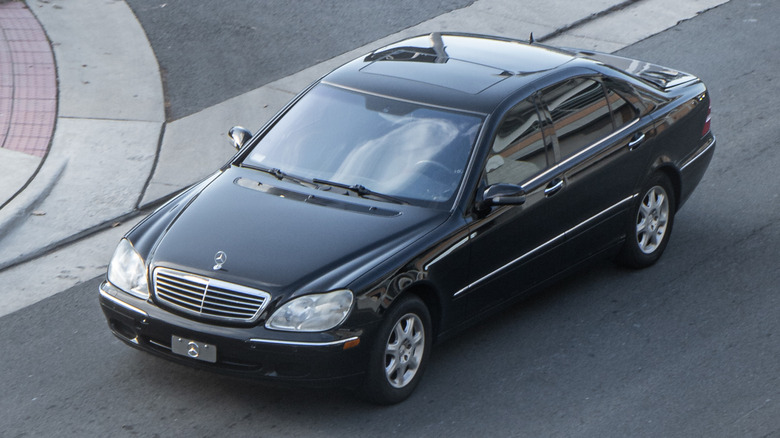 Mercedes-Benz S-Class W220 on the road