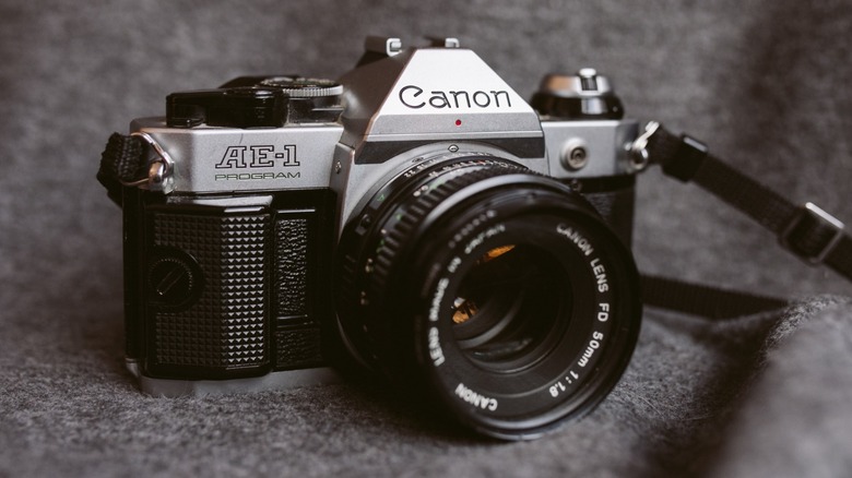 a Canon AE-1 Program analog camera