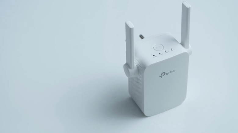 wifi extender on table