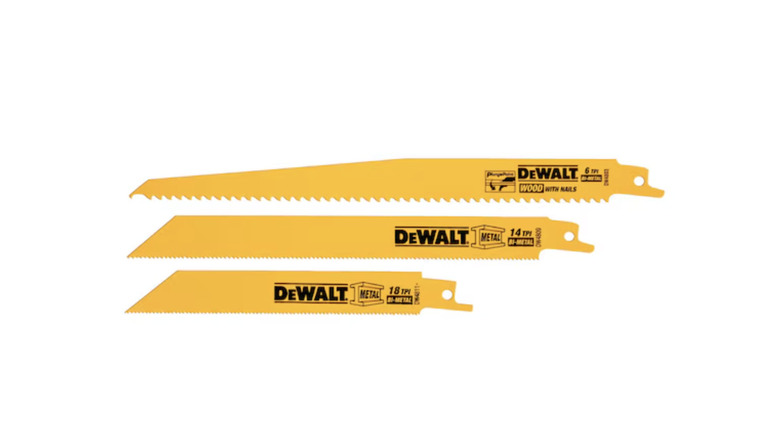 DeWalt reciprocating saw blades