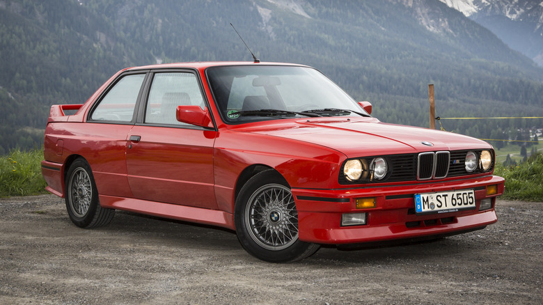 BMW M3 E30 in the mountains
