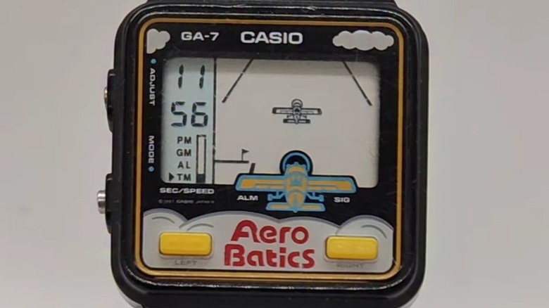 A Casio Aero Batics video game watch