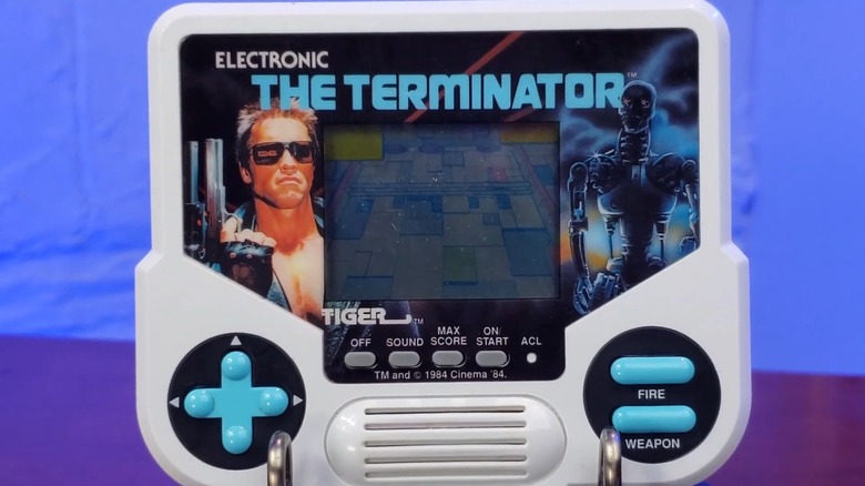 The Tiger Electronics Handheld The Terminator game on display