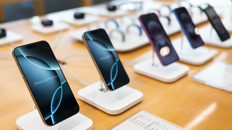 iPhone 16 series at an Apple Store in Bangkok, Thailand