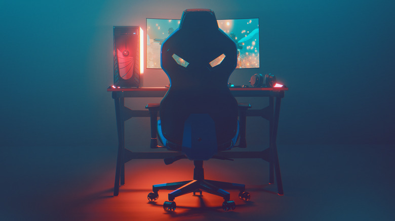 Gaming chair and computer